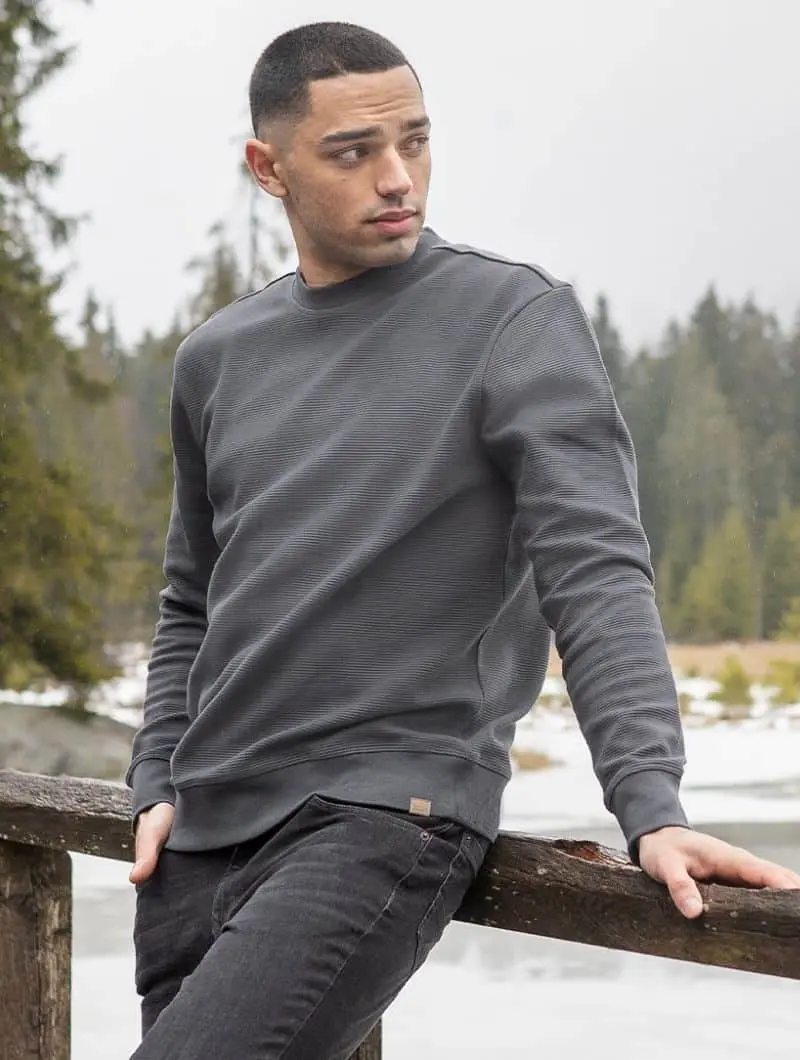 Jersey sudadera para hombre de algodón orgánico