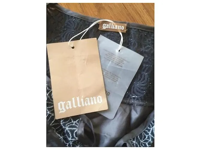 John Galliano Vestidos Gris 
