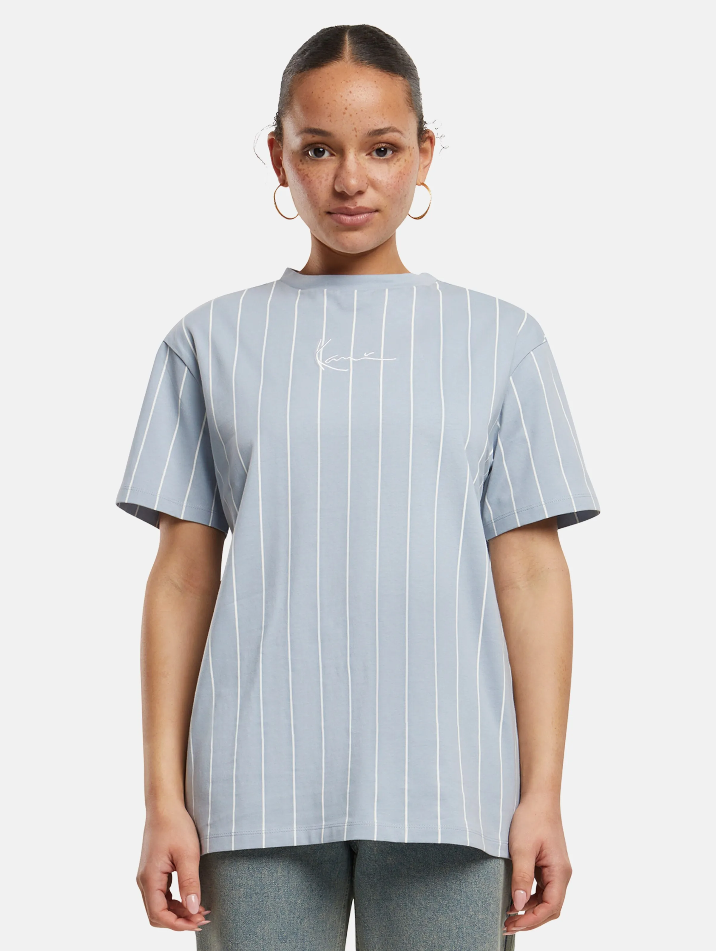 Karl Kani Small Signature Essential Pinstripe Oversized