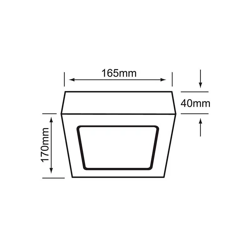 Lampara Led Techo TECNOLITE 12PTLLEDC65MVB LUZ DE DÍA