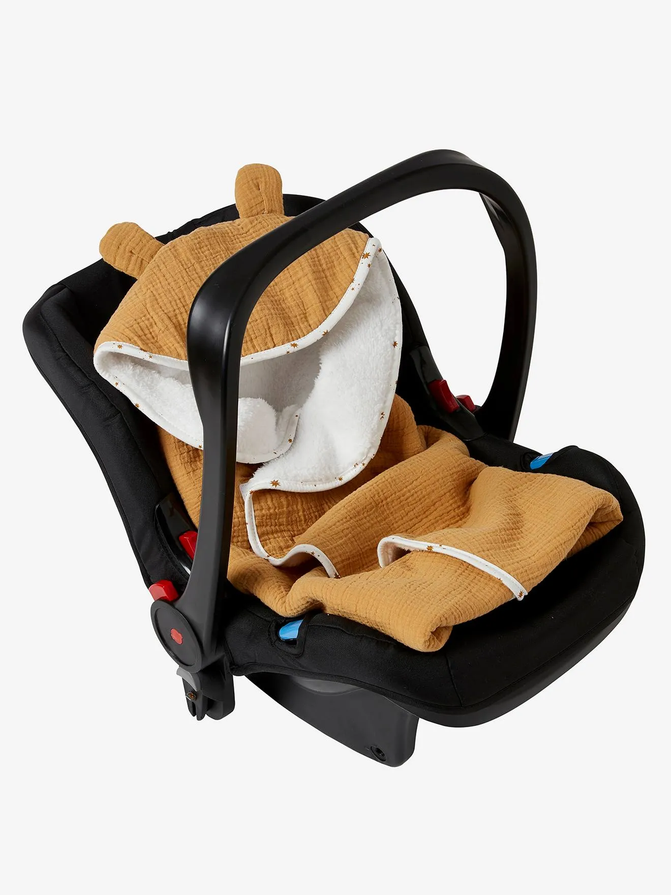 Manta con capucha para silla de coche tipo huevo