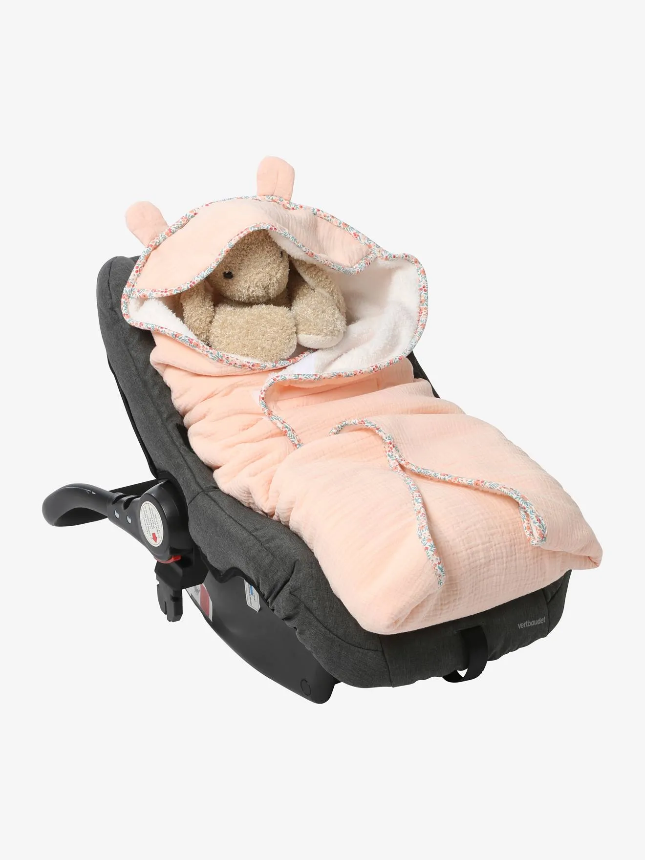 Manta con capucha para silla de coche tipo huevo