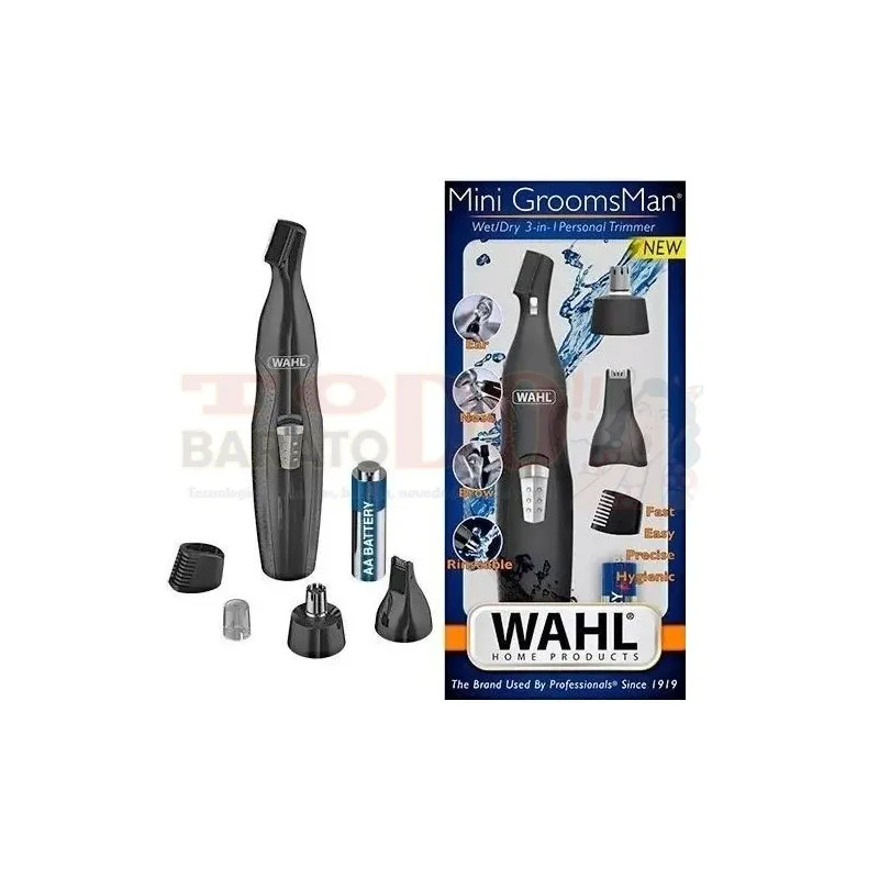 Maquina Depiladora Wahl 3 En1 Cejas Bigote Barba Nariz Oidos