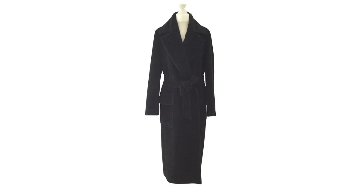 Max Mara Abrigos, Ropa de calle Negro 