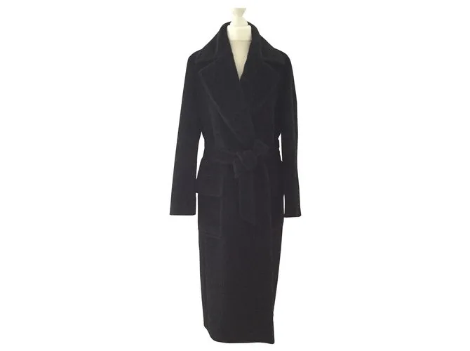 Max Mara Abrigos, Ropa de calle Negro 