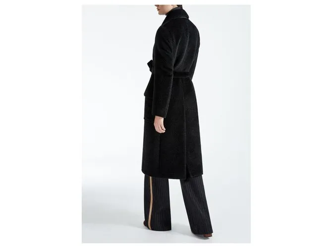 Max Mara Abrigos, Ropa de calle Negro 