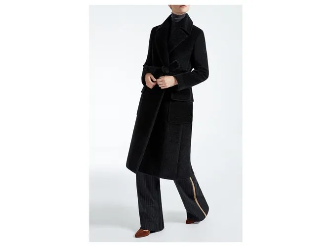 Max Mara Abrigos, Ropa de calle Negro 