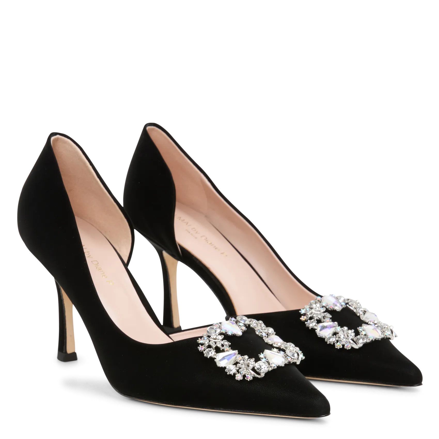 MI/MAI ASTORIA  ZAPATOS DE TACóN DE CUERO SATINADO EN NEGRO