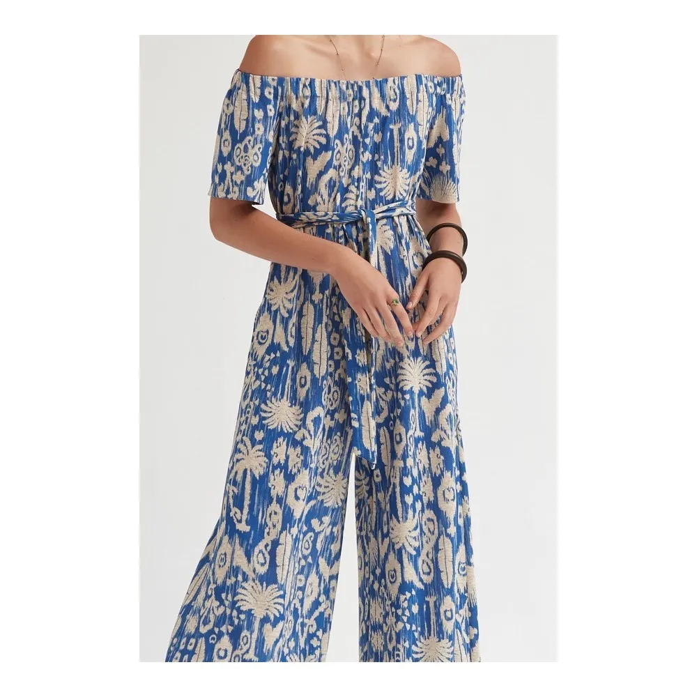 Mono OKY COKY azul y beige