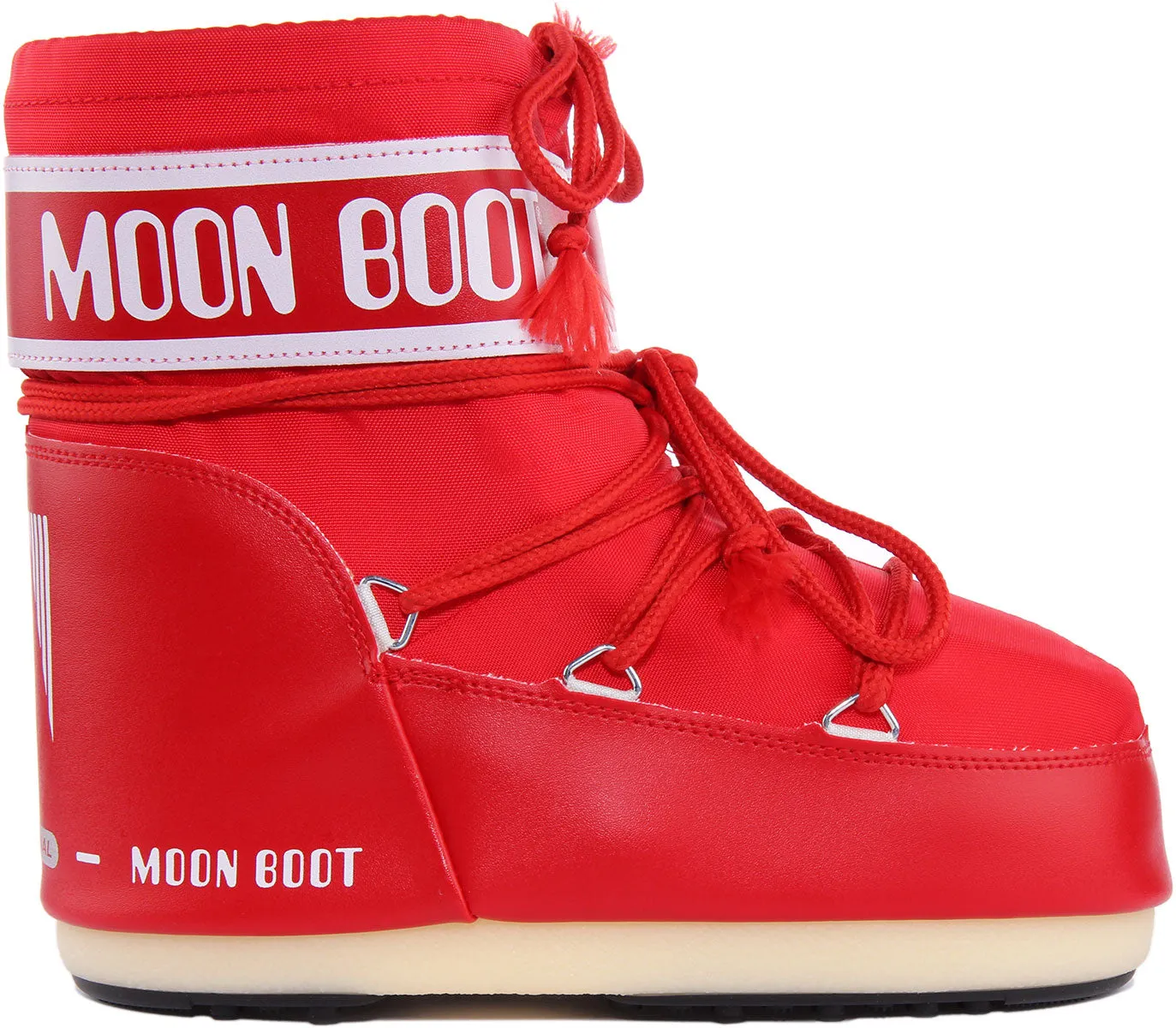 Moon Boot Classic Low Bota de nailon icono bajo para mujer en rosa