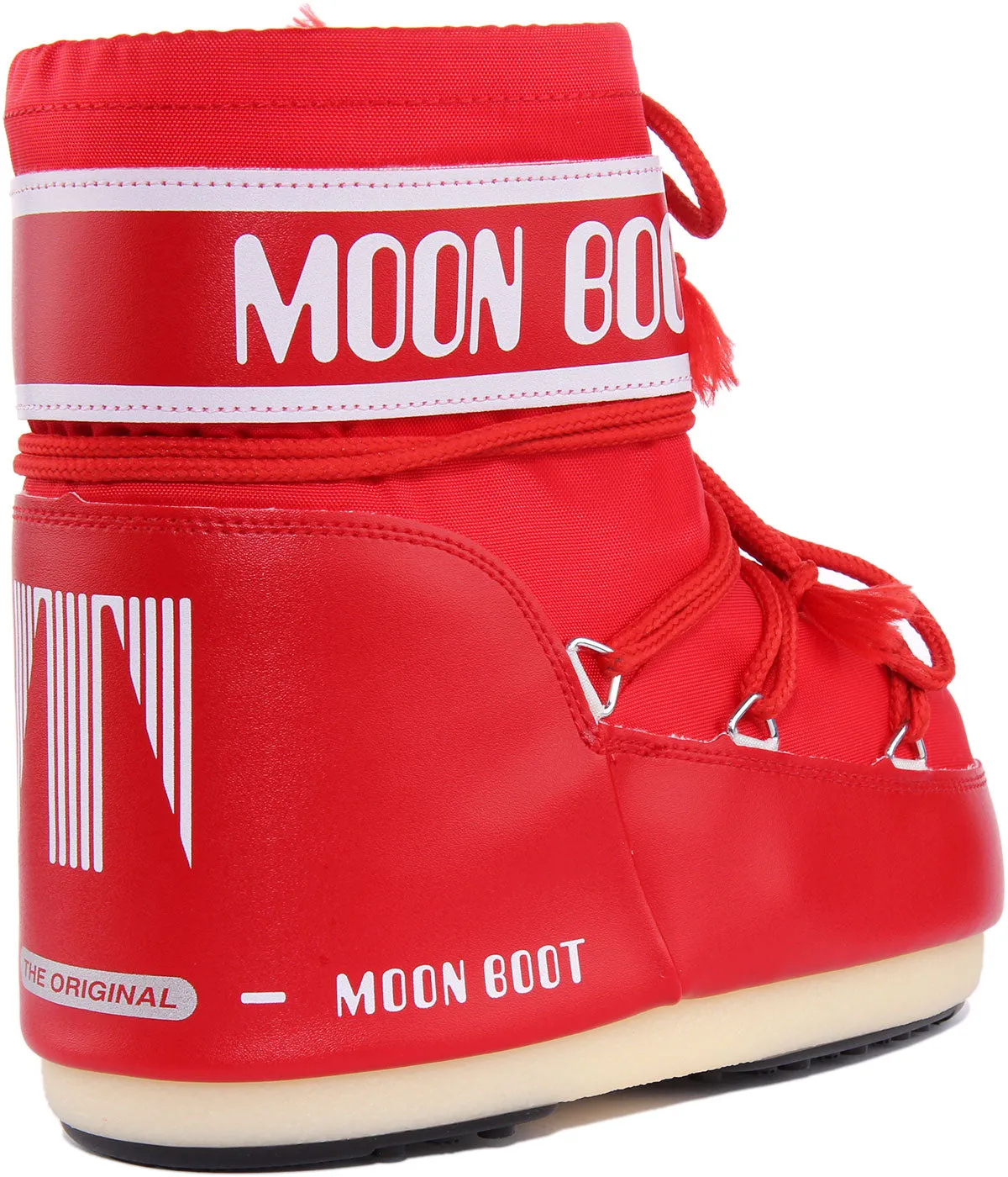 Moon Boot Classic Low Bota de nailon icono bajo para mujer en rosa