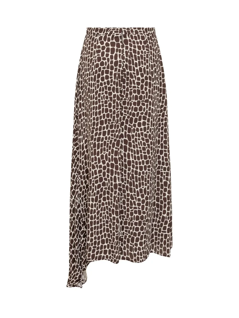 MSGM Asymmetrical Long Skirt with Print