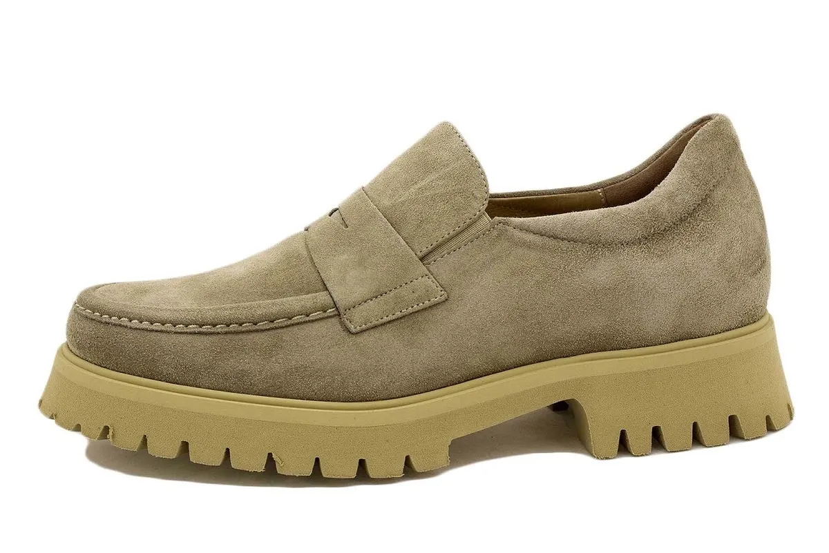 Oat Suede Moccasin