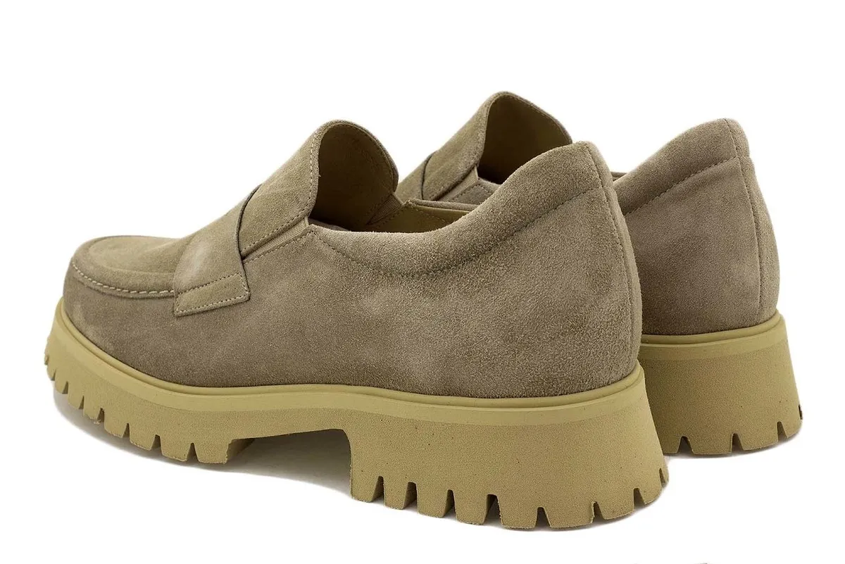 Oat Suede Moccasin