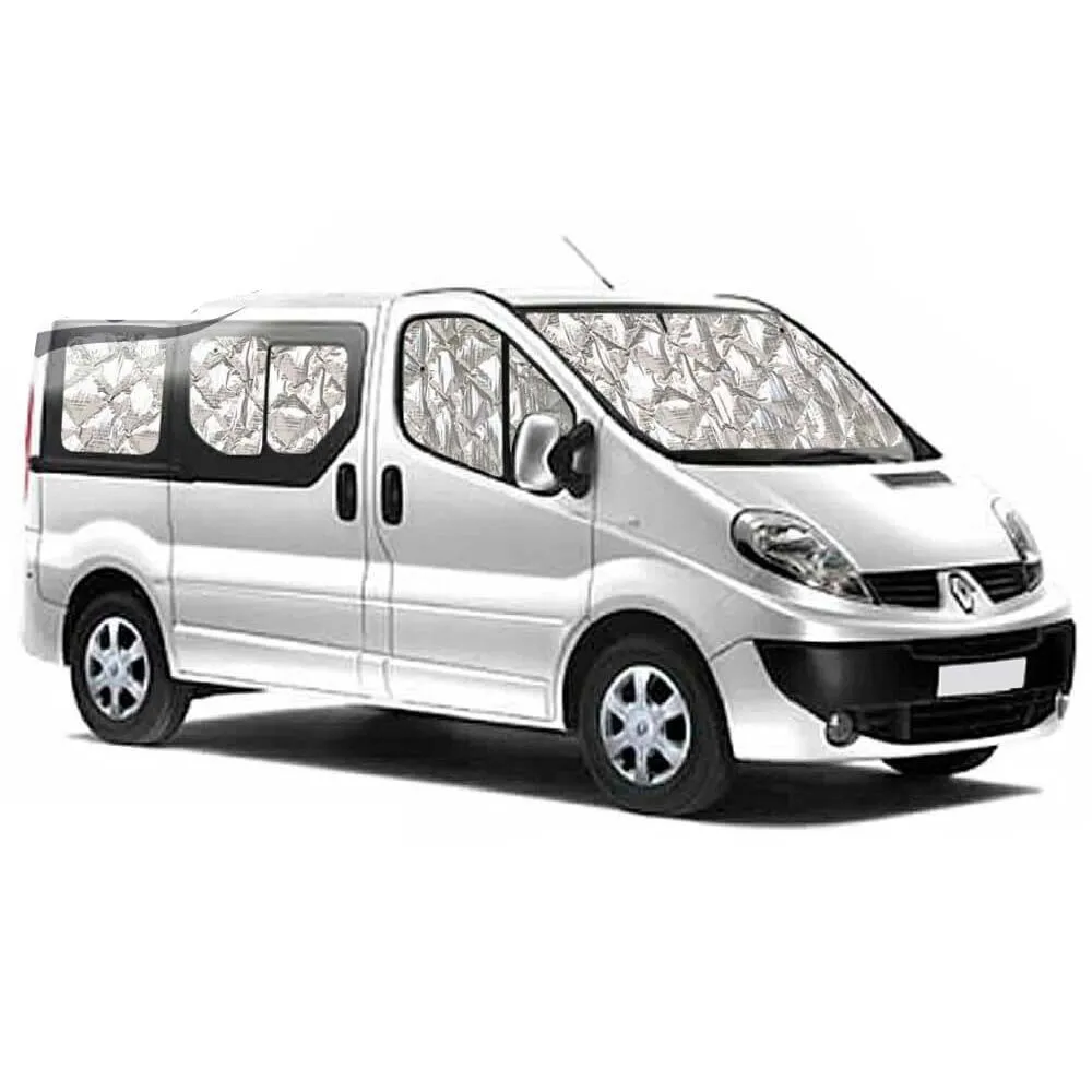 OSCURECEDORES AISLANTES TéRMICOS RENAULT TRAFIC 20072016  JUEGO COMPLETO (8 PIEZAS)