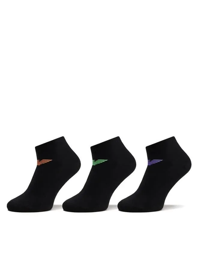 Pack 3 calcetines Emporio Armani 300048 4R234 50620 nero/nero/nero