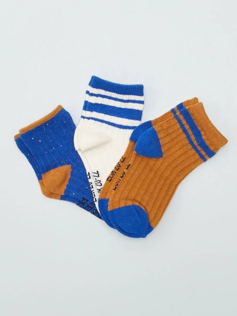 PACK DE 2 PARES DE CALCETINES  AZUL
