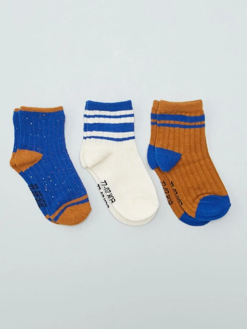 PACK DE 2 PARES DE CALCETINES  AZUL