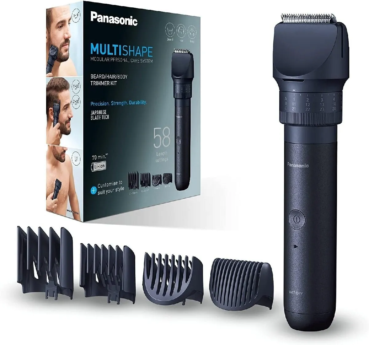 PANASONIC ERCKL2A301 CORTAPELOS RECARGABLE MULTIFORMA NEGRO
