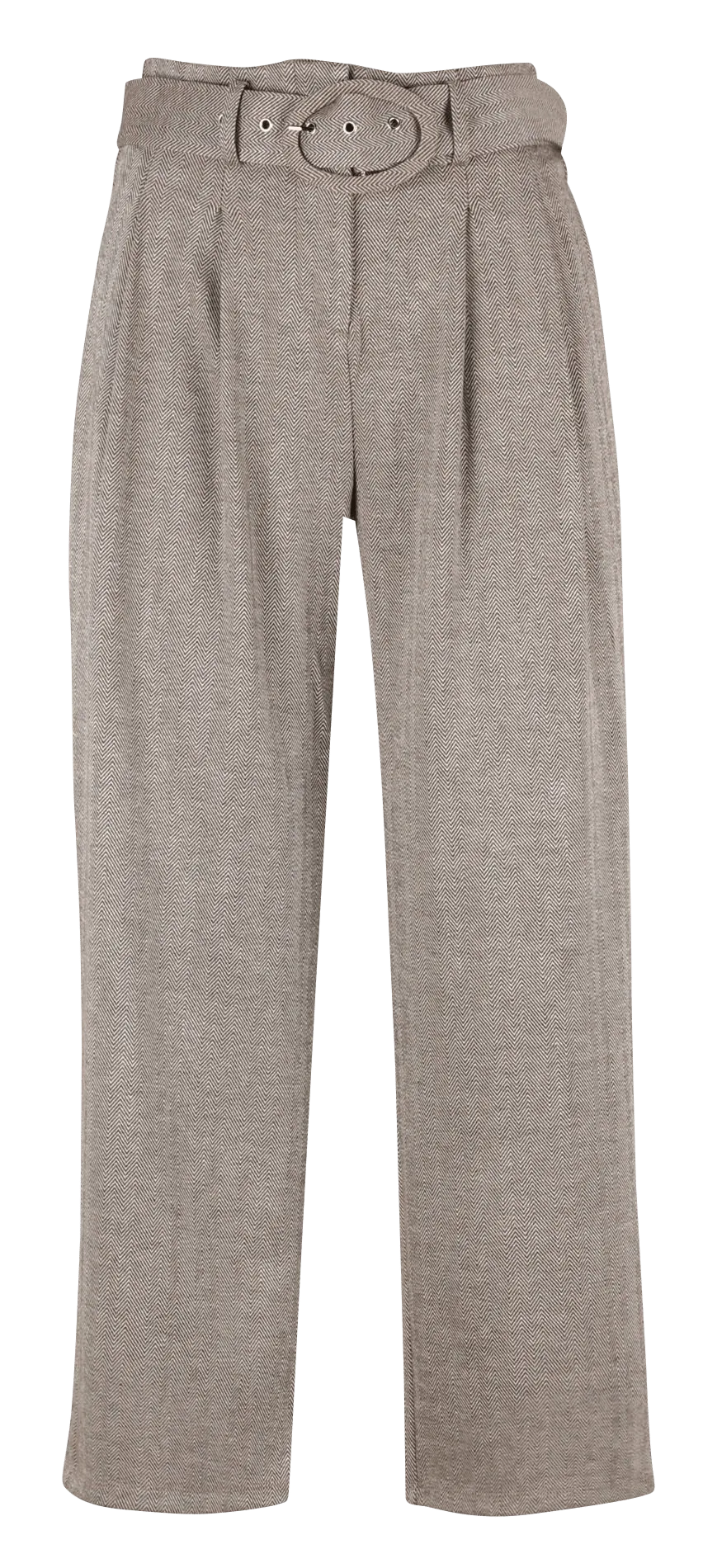 Pantalón recto en marron