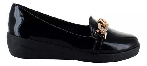 Pink Latte Zapato Mocasin Vestir Casual Cadena Mujer 91901