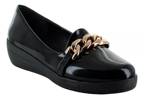 Pink Latte Zapato Mocasin Vestir Casual Cadena Mujer 91901
