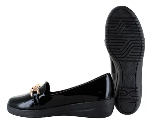 Pink Latte Zapato Mocasin Vestir Casual Cadena Mujer 91901
