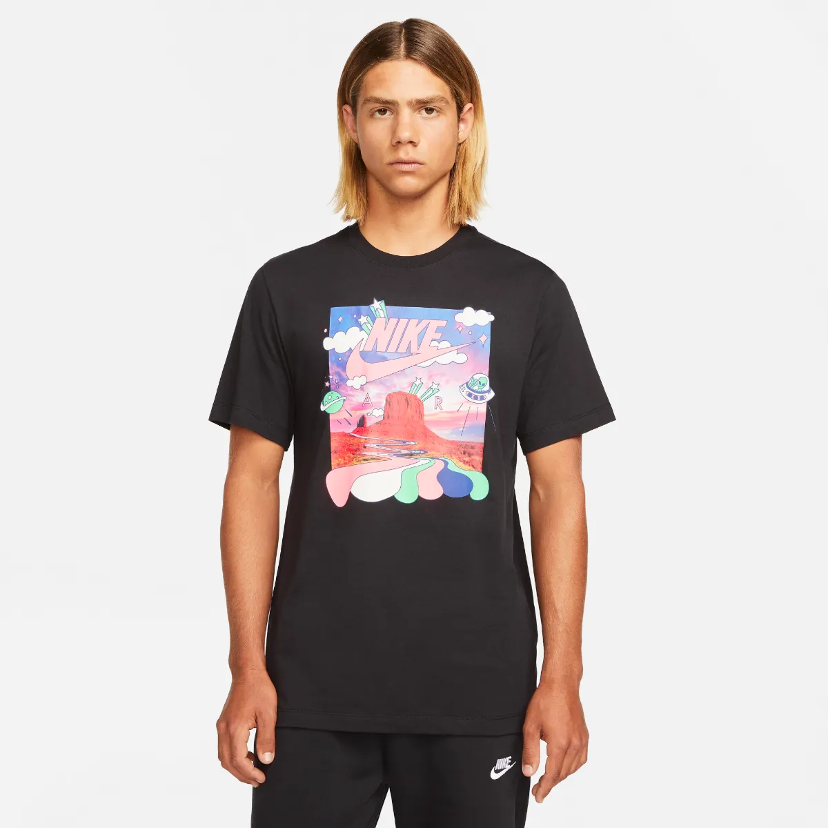 Polera Urbana Hombre Nike Sportswear Negra