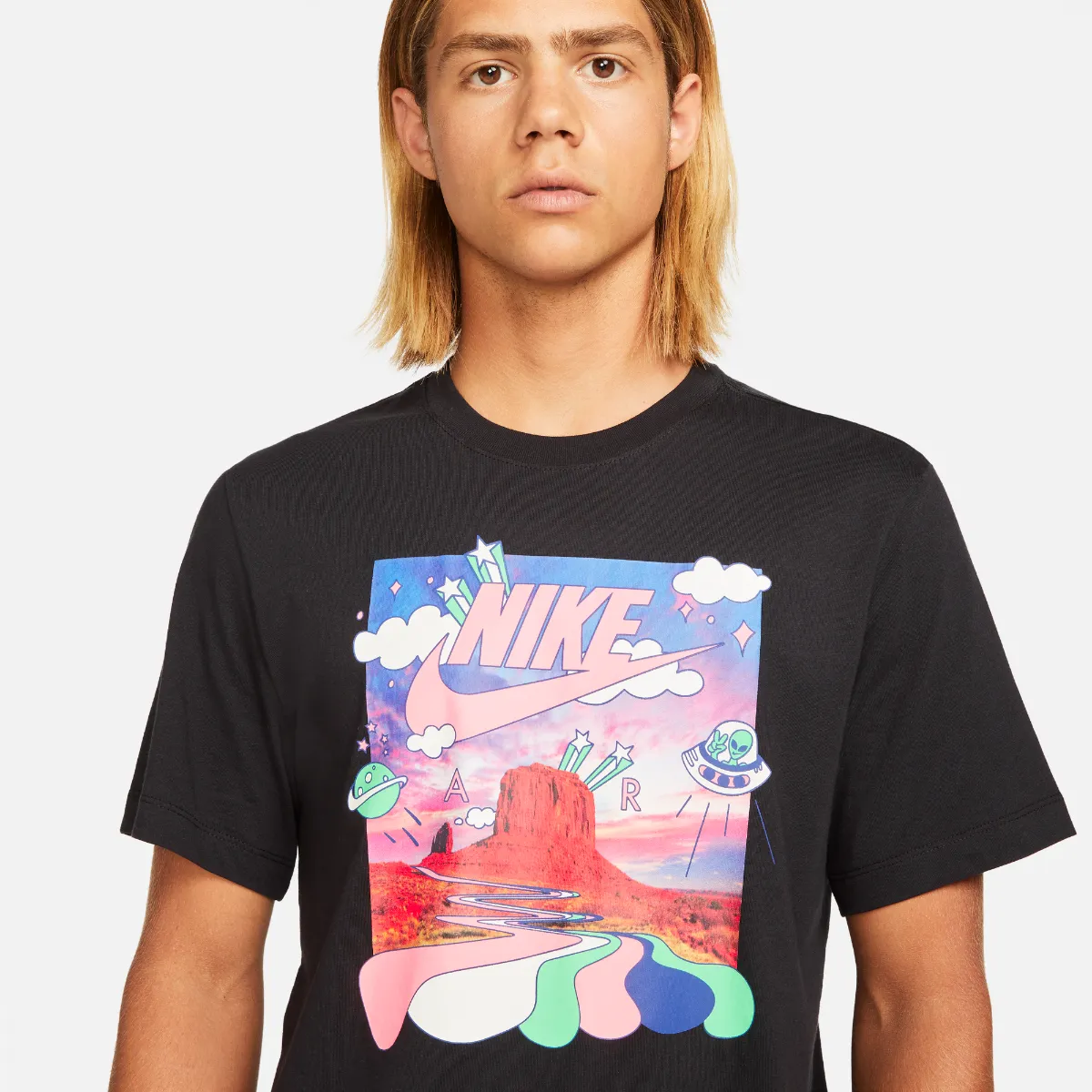 Polera Urbana Hombre Nike Sportswear Negra