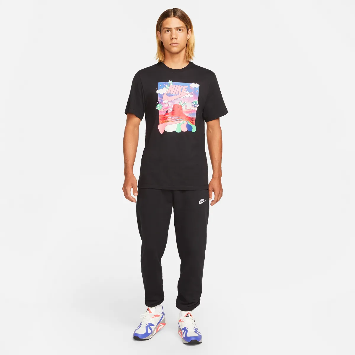 Polera Urbana Hombre Nike Sportswear Negra