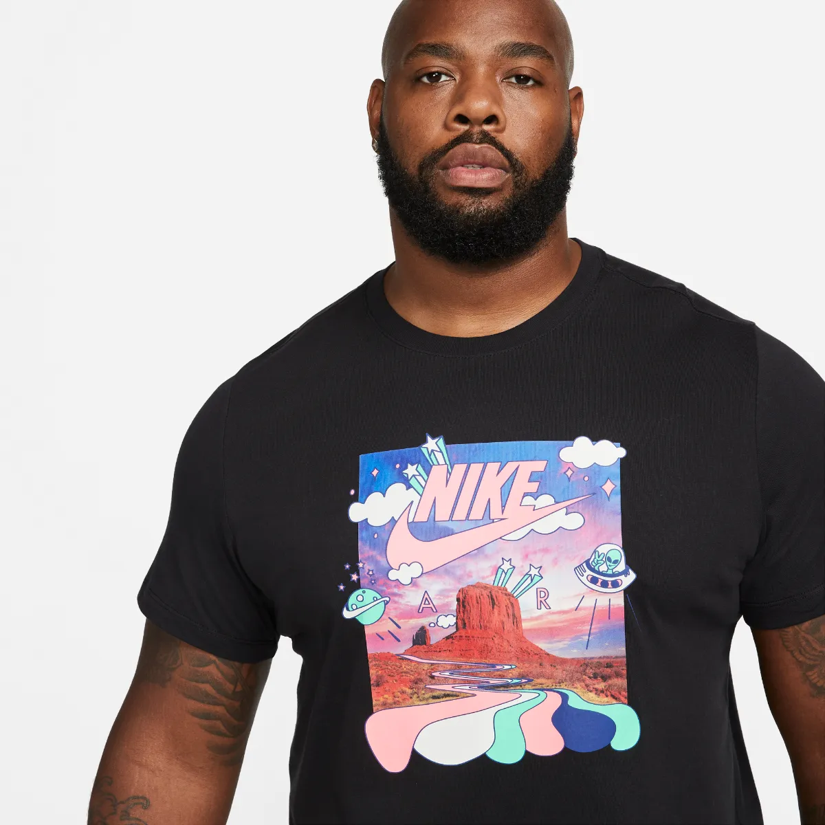 Polera Urbana Hombre Nike Sportswear Negra