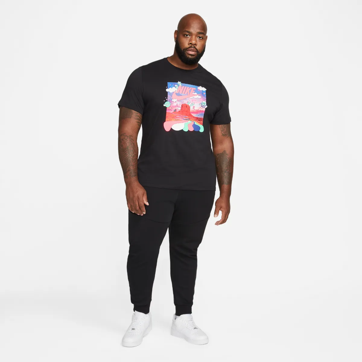 Polera Urbana Hombre Nike Sportswear Negra