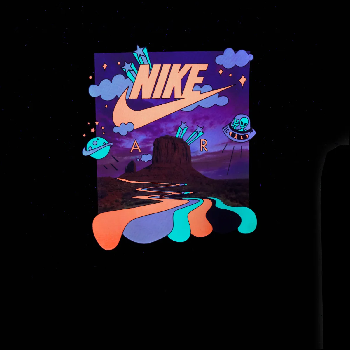 Polera Urbana Hombre Nike Sportswear Negra