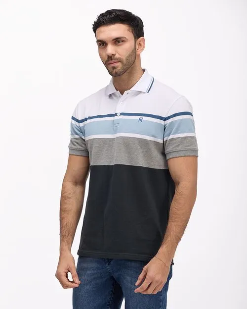 Polo Cuello Camisa Hombre Saylor Azul Oscuro