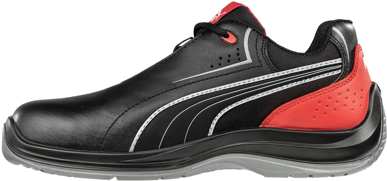 PUMA Zapato de trabajo antideslizante, EH, con puntera de material compuesto, negro, para hombre, Puma Touring Low