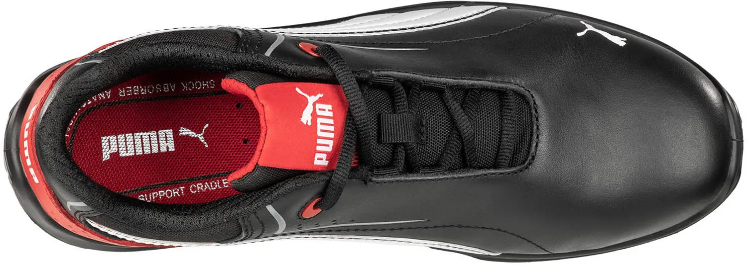 PUMA Zapato de trabajo antideslizante, EH, con puntera de material compuesto, negro, para hombre, Puma Touring Low