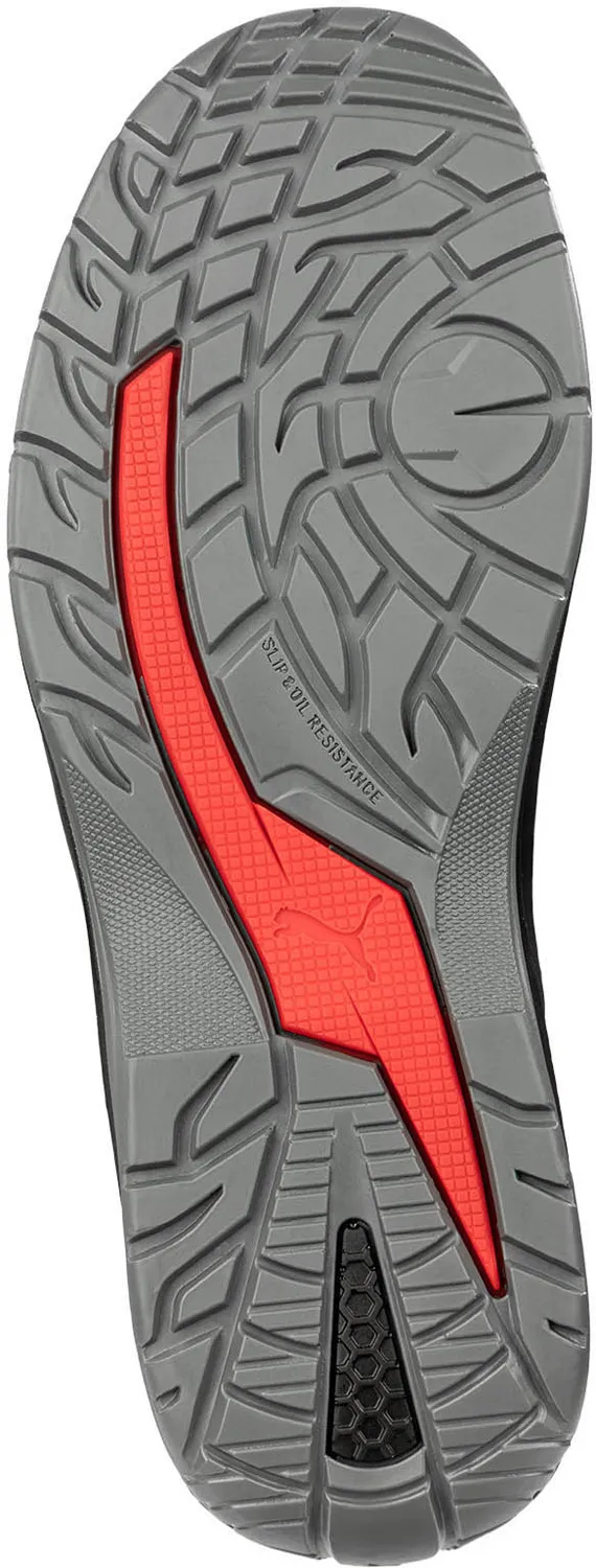 PUMA Zapato de trabajo antideslizante, EH, con puntera de material compuesto, negro, para hombre, Puma Touring Low