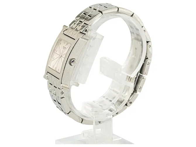 Reloj Hermès plateado de cuarzo y acero inoxidable Heure H Plata 