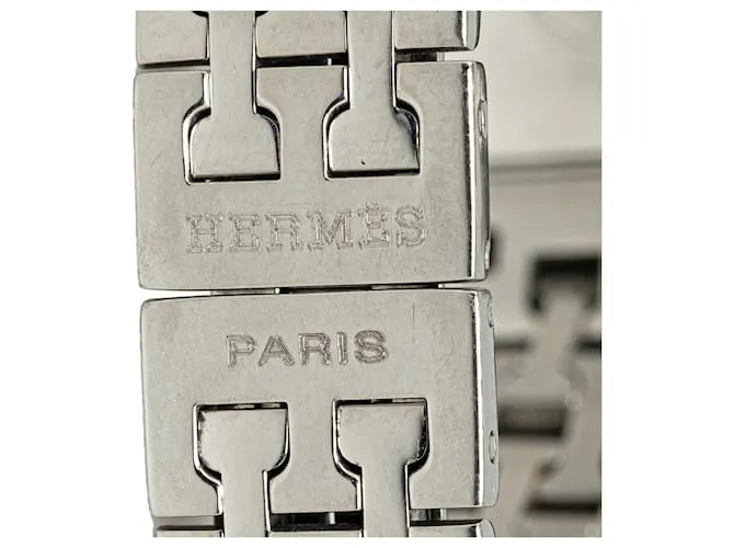 Reloj Hermès plateado de cuarzo y acero inoxidable Heure H Plata 