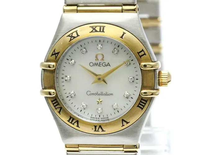 Reloj Omega Constellation con esfera de MOP y diamantes 