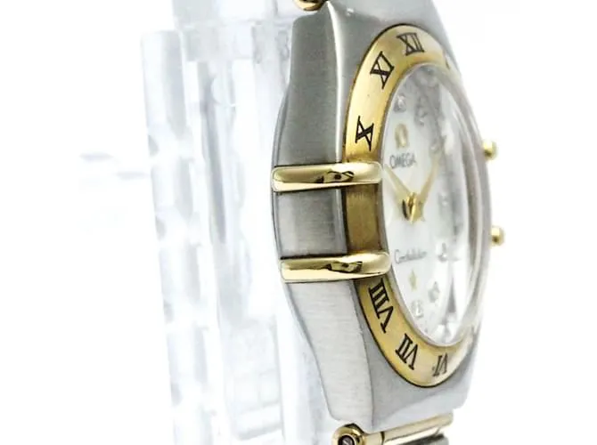 Reloj Omega Constellation con esfera de MOP y diamantes 