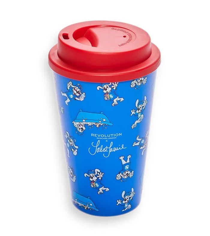 REVOLUTION SKINCARE  *JAKE JAMIE X SLUSH PUPPIE*  VASO Y DISCOS LIMPIADORES REUTILIZABLES