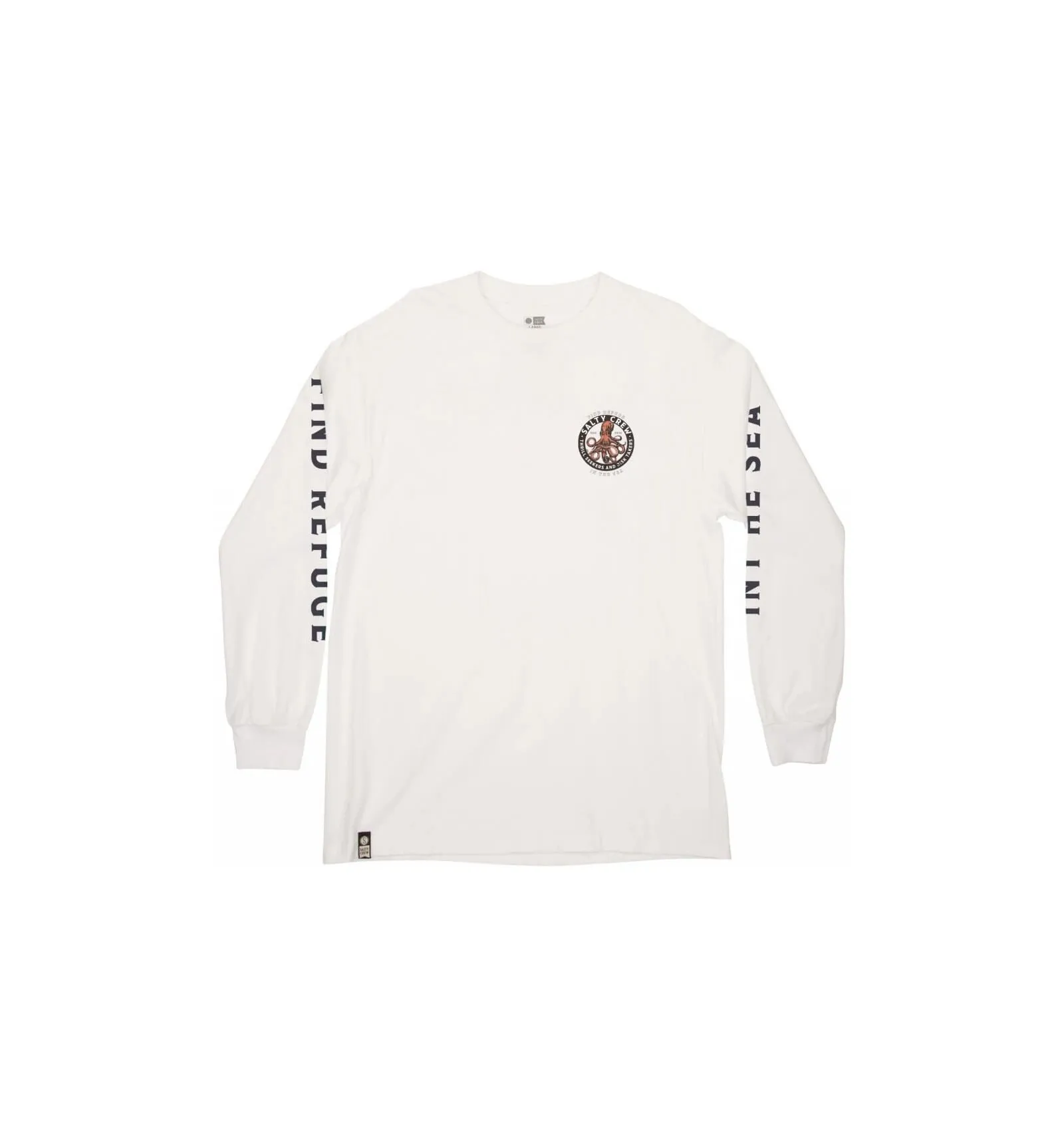 SALTY CREW DEEP REACH STANDARD L/S TEE WHITE