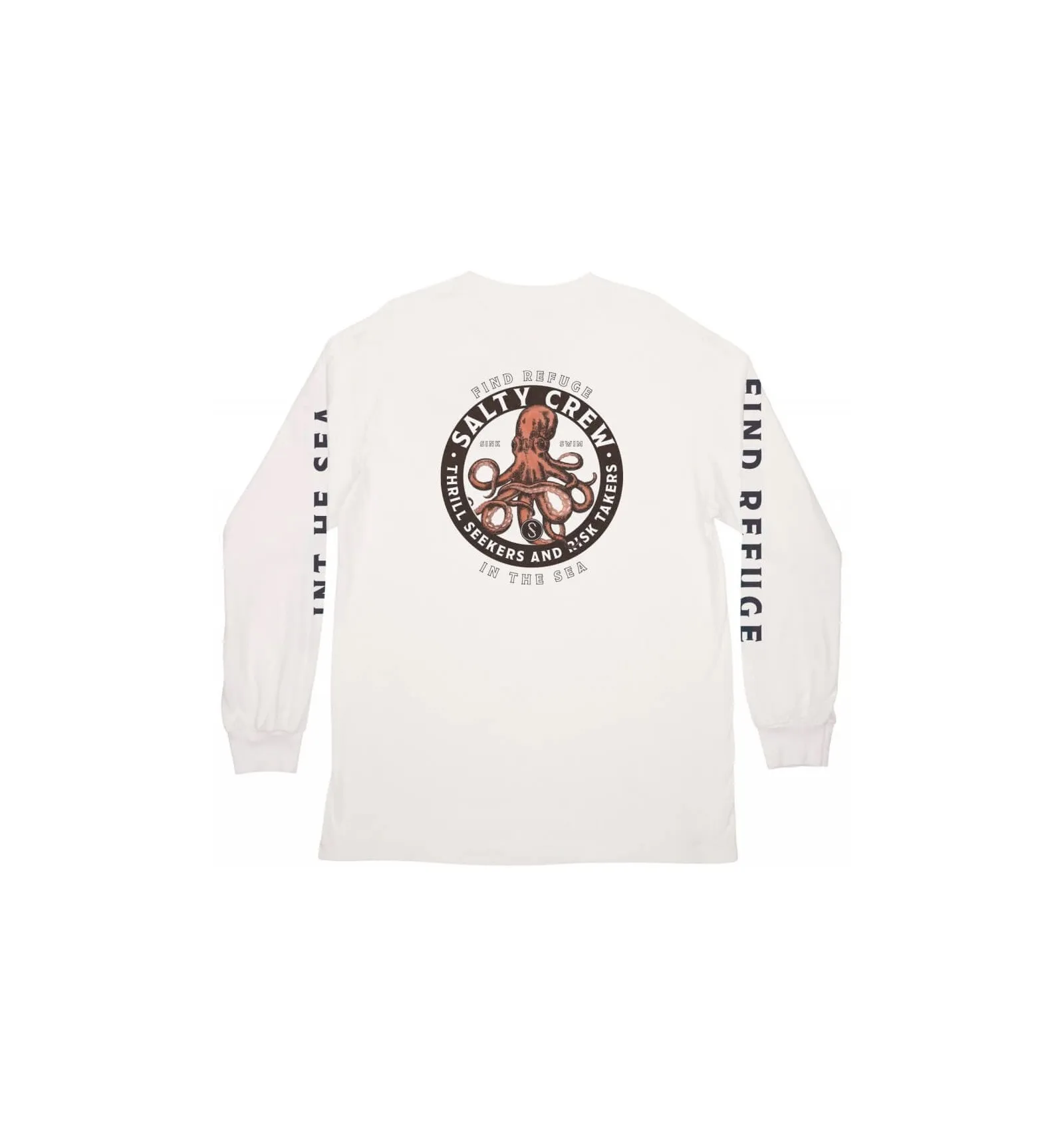 SALTY CREW DEEP REACH STANDARD L/S TEE WHITE