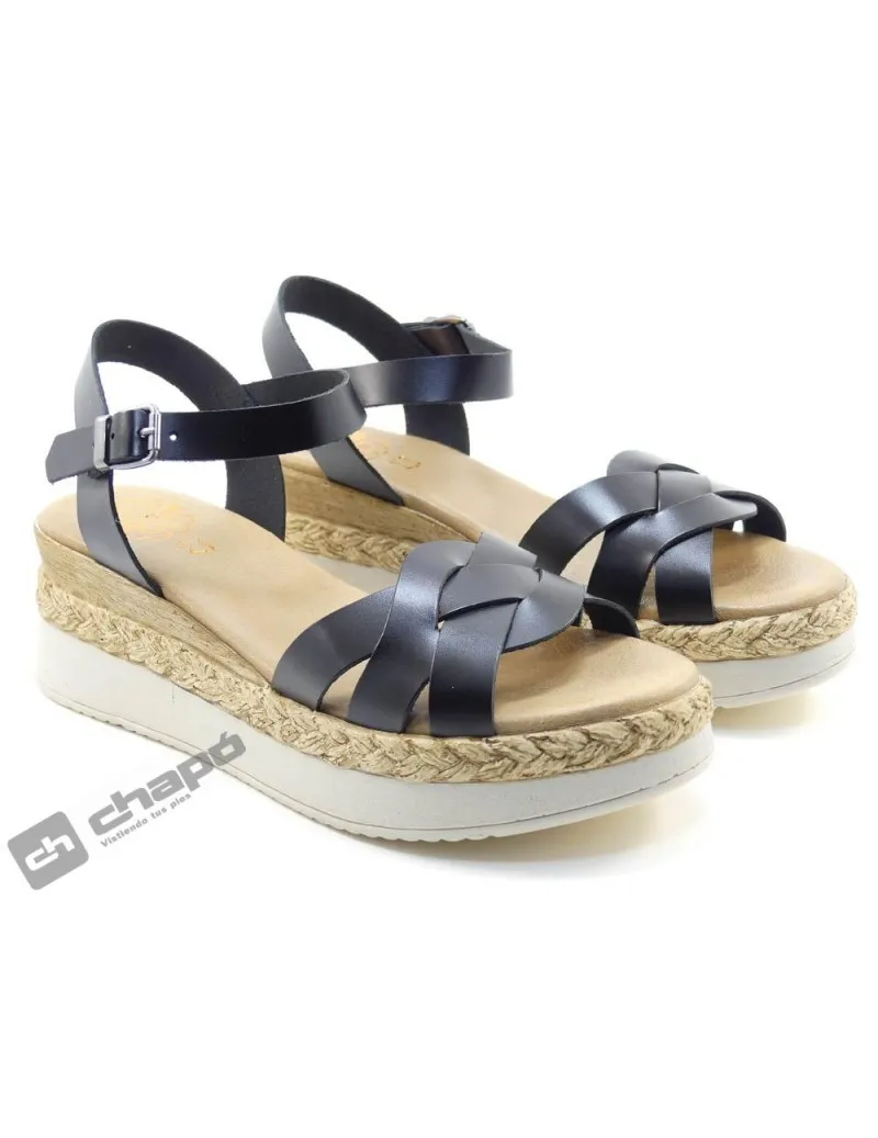 Sandalia Negro Porronet 3032