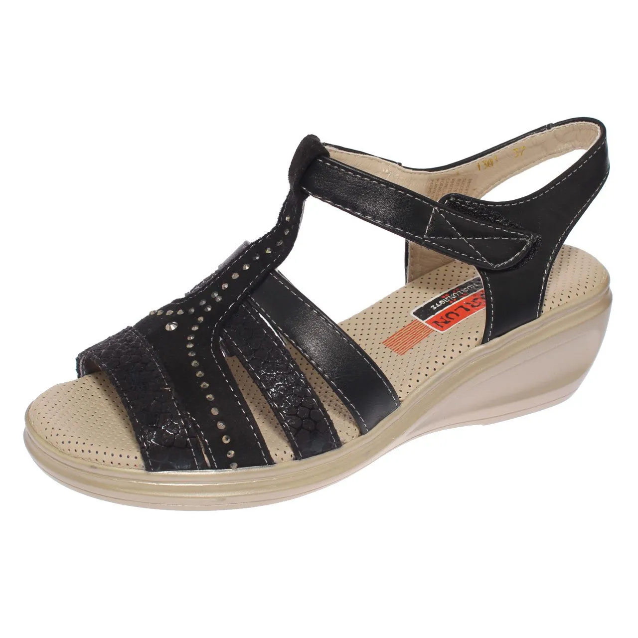 Sandalia Negro Via Franca Art. 51301black