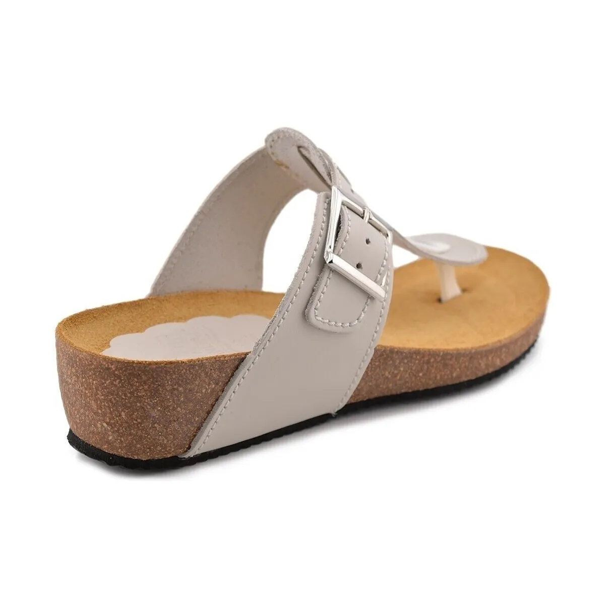 Sandalias Bio de piel beige by