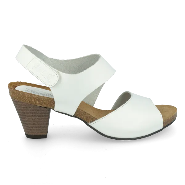 SANDALIAS TACON COMODOS MUJER PIEL MOD. VIDA