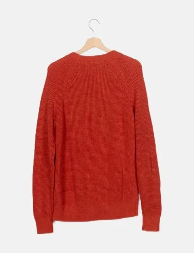 Selected Jersey de punto naranja