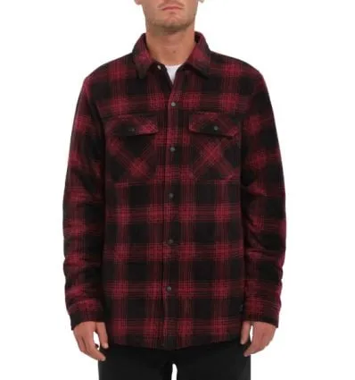 Sobrecamisa de hombre Volcom Bowered Fleece LS (WINE)